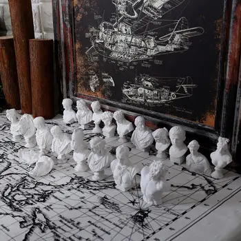 

10PCS/Set Figures of ancient Greek mythology Statue Mini Figure Sculpture Plaster World Famous Bust Sketch practice Model Crafts