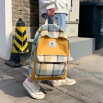 

2020 New Backpack Women Backpack Retro Student School Bag Teenager Girls Backpacks Large Capacity Shoulder Bag Travel Bagpack