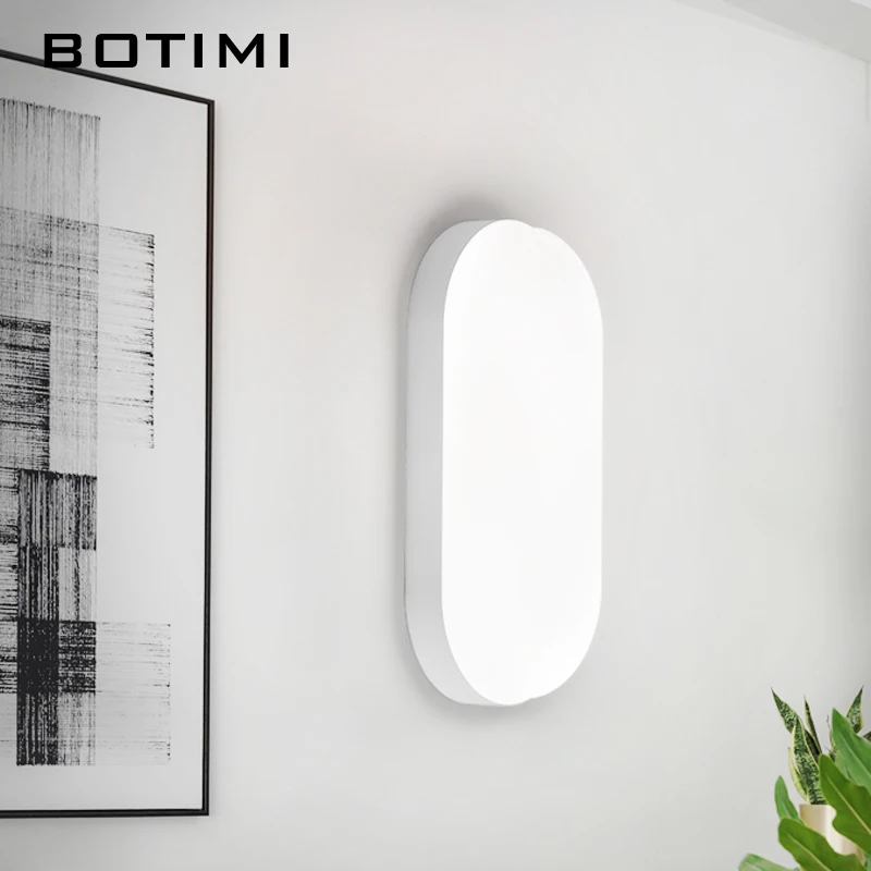 Современная Белая настенная Светодиодная лампа BOTIMI для помещений 110 В 220