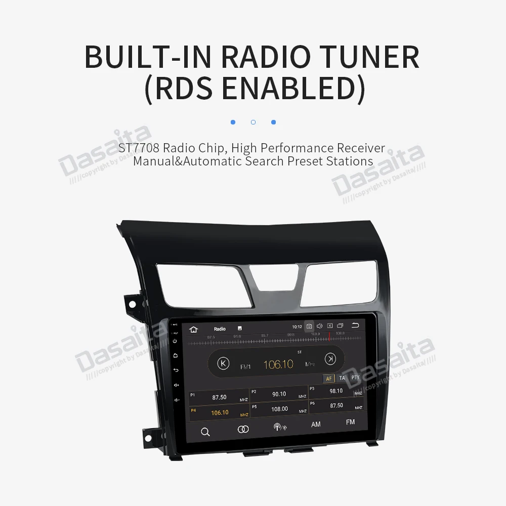 Dasaita 10," ips сенсорный экран Android 9,0 автомобильный Радио gps для Nissan Teana Altima навигация 2013 TDA7850 1 din MP3