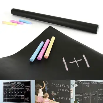 

100*45cm Vinyl Blackboard Decal Wall Stickers Vinyl Chalkboard Sticker Removable Class Schedule Home Decor Practical Durable