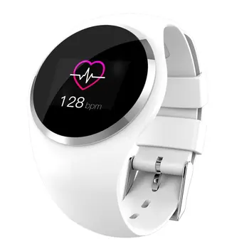 

Women Girl Waterproof Wireless Call Reminder Messages Push Smart Watch Phone Mate For IOS Android Heart Rate tracker watch