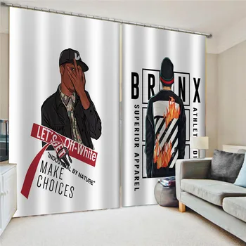 

Decoration Make Choices Boy Fashion Curtains For The Living Room Bedroom Custom 3d Photo Stereoscopic Tulle On The Window