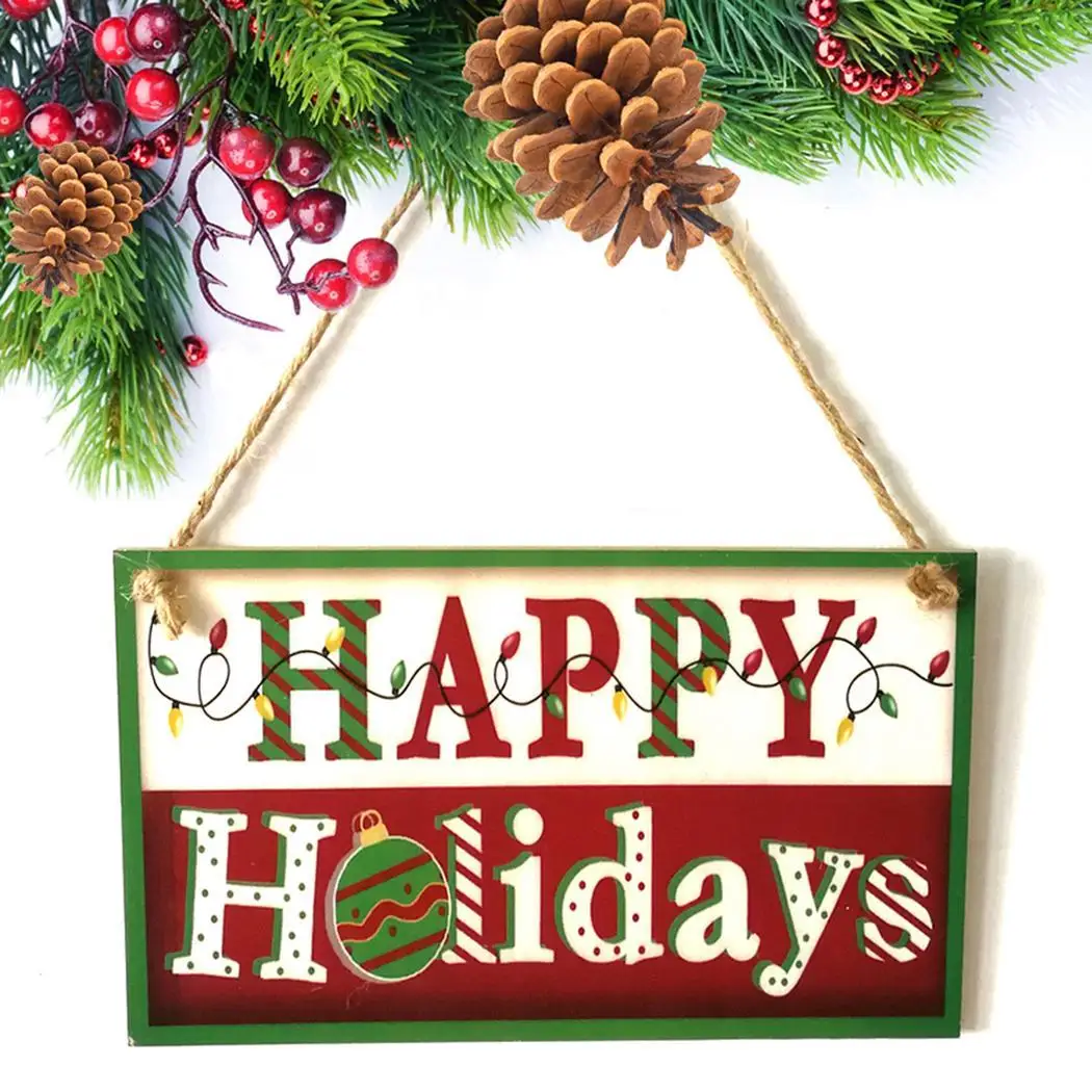 

Hanging Wooden Tagging Happy Holiday Halloween Pendant As Picture Decorations