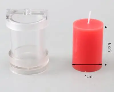 candle mold 4x6 День рождения dec ручной работы диаметр 4 см DIY свеча плесень pc Плоский Верх мульти размер подсвечник цилиндрические diy свечи формы lz33 - Цвет: candle mold 4x6