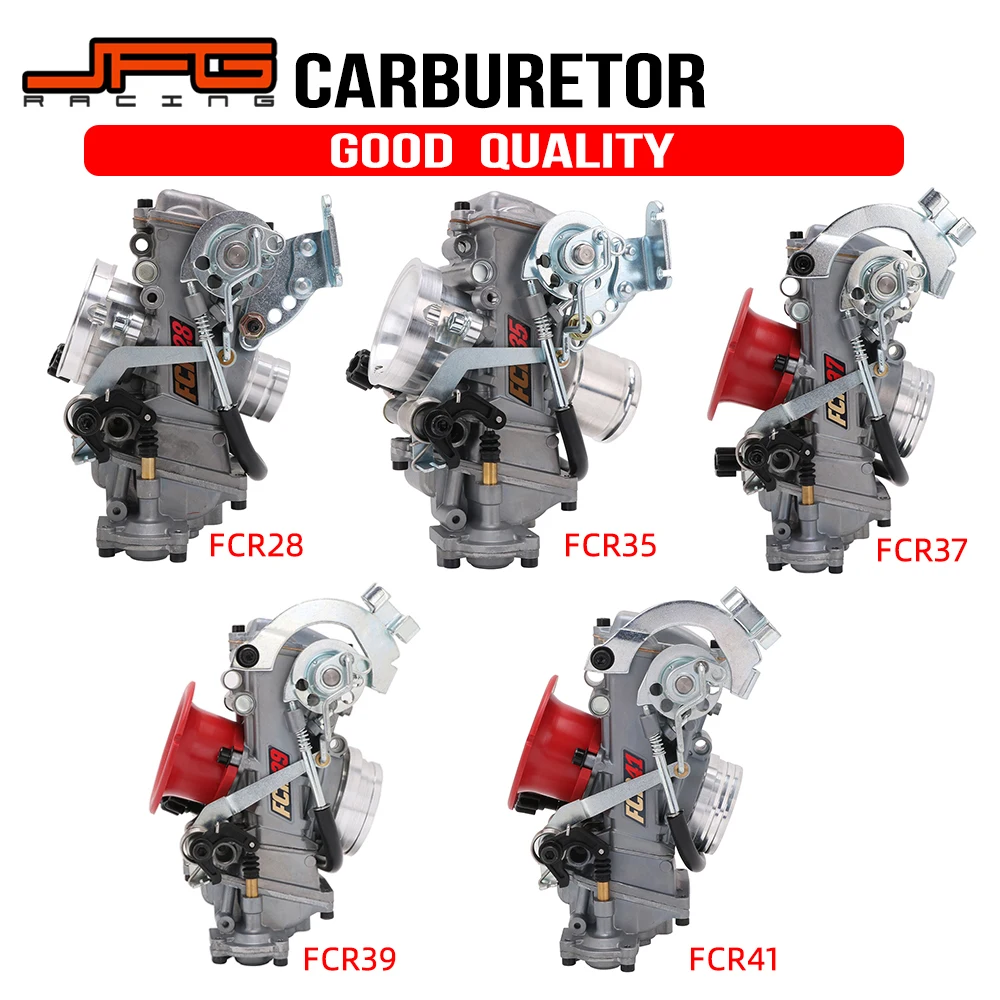 Motorcycle Zinc FCR28 33 35 37 38 39 40 41MM FCR Carburetor Add Power 30% For Keihin CRF450 CRF650 FS450 Husqvarna KTM Dirt Bike