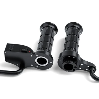 

Universal 7/8" Motorcycle Handlebar Electric Hot Heated Grips Handle Handlebar Warmer manillar With USB Charging Digital Display