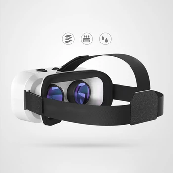 

3D Glasses Box Stereo Cardboard Headset Helmet Bluetooth VR Virtual Reality For IOS Android Smartphone