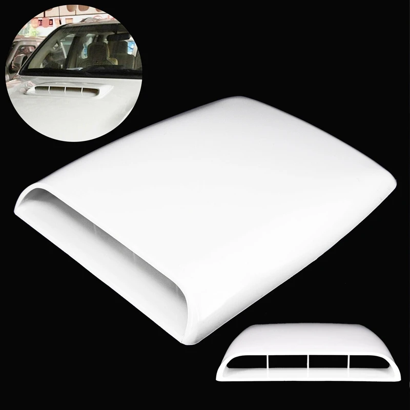 Car Decorative Air Simulation Air Flow Decorative Intake Hood Scoop Bonnet Vent Cover Intake Hood Scoop Vent Bonnet Cover Univer