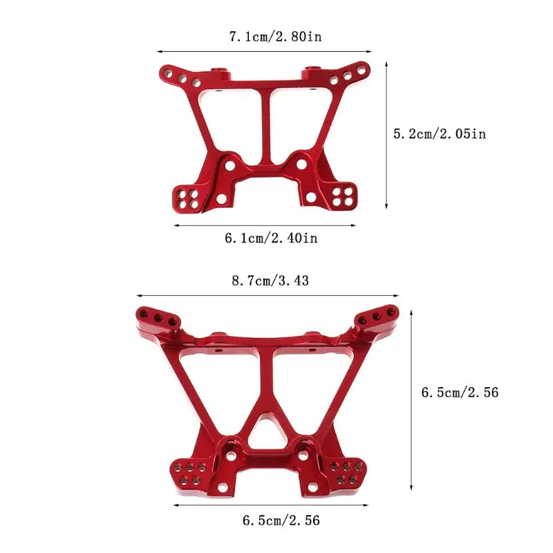 OOTDTY алюминиевые металлические детали для модернизации комплект для SLASH 4x4 1/10 RC автомобиль грузовик