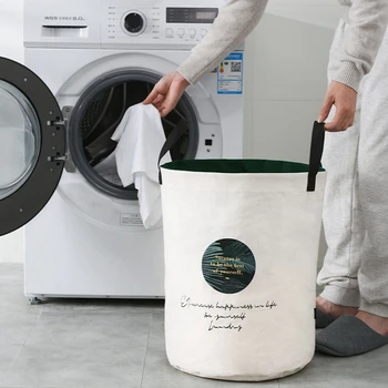 

Cloudsweet Laundry Hamper Dirty Cloth Basket Waterproof Washing Bag Foldable Storage Organizer Save Space Bathroom Accessories