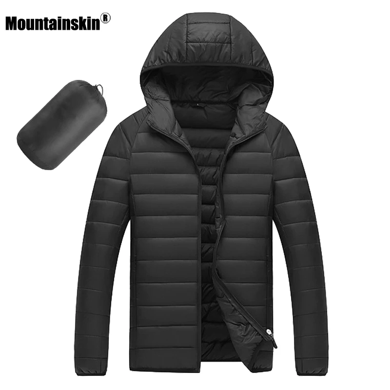 Новинка 2021 зимние мужские пальто ttainskin однотонные хлопковые куртки с капюшоном