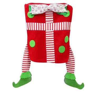 

1pc Christmas Chair Cover Removable Dining Room Chair Protector Christmas Decor Chair Cover Slipcover
