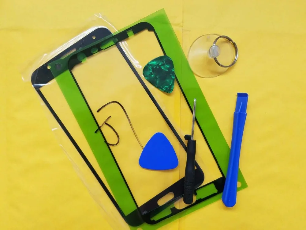 Замена ЖК сенсорного экрана передняя стеклянная внешняя линза для samsung J7 (2015) pro j700