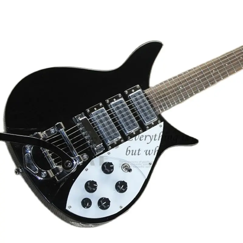 

Presell Factory Custom 6Strings Electric Guitar 360 350 Guitar Black Basswood Body Tremolo Bridge 527mm
