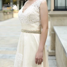 TOPQUEEN S28B-G, золотой Свадебный ремень, аксессуары, свадебное платье, свадебное платье, ремни со стразами для свадебных платьев, пояс из бисера