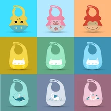 Силиконовые детские нагрудники легко протираются удобный мягкий водонепроницаемый нагрудник сохраняет пятна