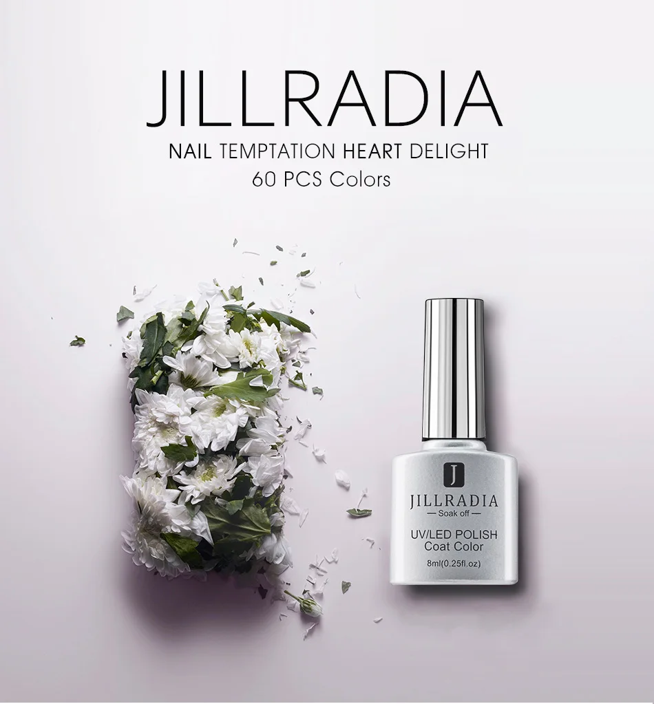 Jillradia, 8 мл, Гель-лак для ногтей, маникюрный, УФ-светодиодный, гибридный, 60 цветов, Гель-лак, впитывающий, Гель-лак, Гель-лак для нейл-арта, инструменты