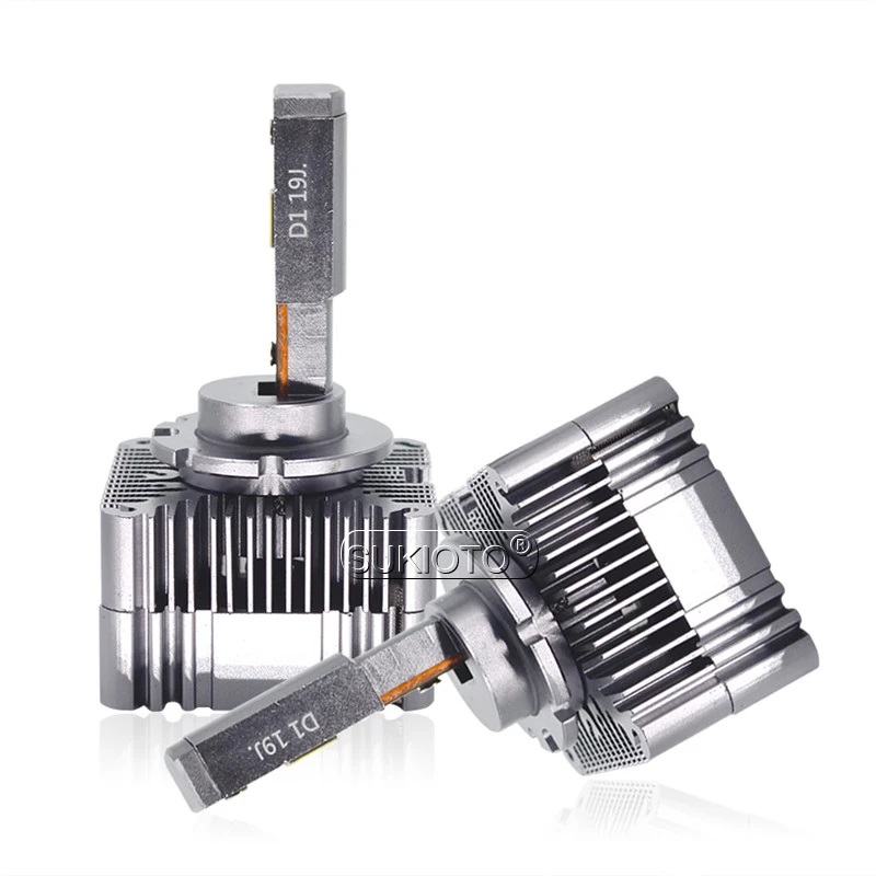 SUKIOTO 2PCS Car Headlight Bulbs D1S D2S D3S D4S D5S D8S LED Canbus Error Free 90W 10000LM 6000K White Auto Headllamp Lights (3)