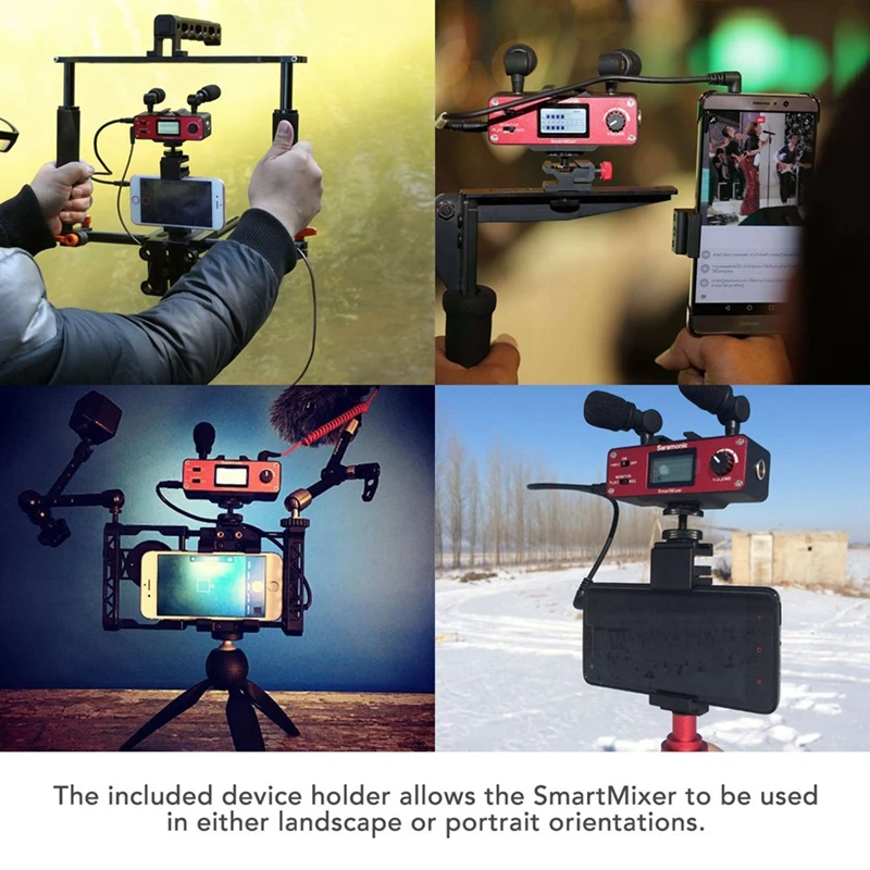 Saramonic Smartmixer видео фильм беспроводной микрофон рекордер система фотографии для смартфона мобильного телефона