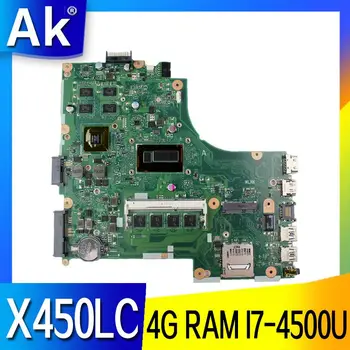 

AK X450LC Laptop motherboard for ASUS X450LC X450LD X450LB Test original mainboard 4G RAM I7-4500U GT720M