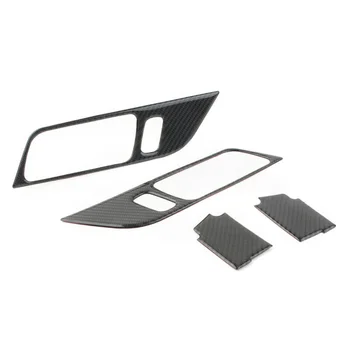 

4pcs Carbon Fiber Interior Door Handle Frame Trim Sticker For Ford Mustang 15-19 Made Of High Quality ABS Plastic Material