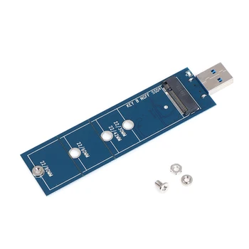 

USB 3.0 to M.2 B NGFF SATA SSD Converter Adapter Card Smart Flash Disk Converter Portable External Hard Drive Support