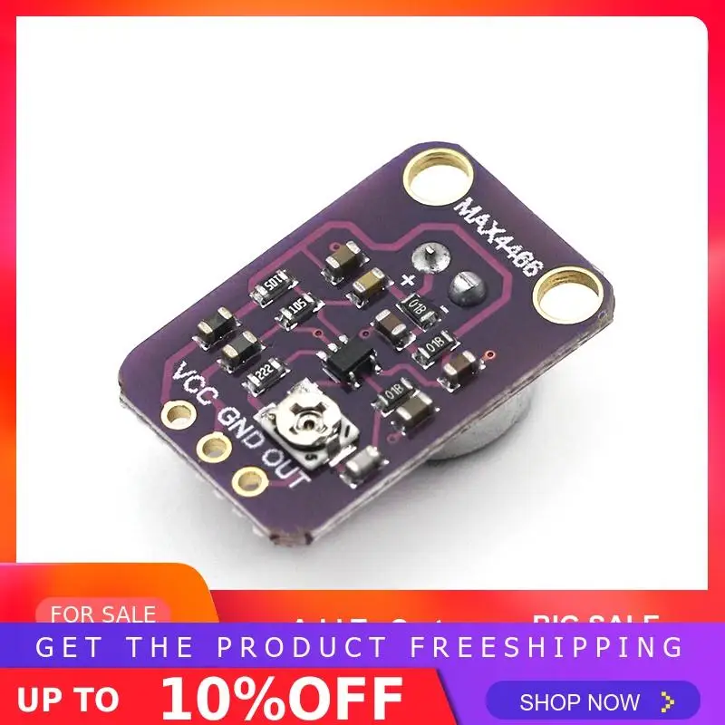 GY-MAX4466 MAX4466 электретный микрофонный модуль усилителя регулируемый коэффициент усиления GND VCC Плата усилителя 2,4-5 в постоянного тока для Arduino