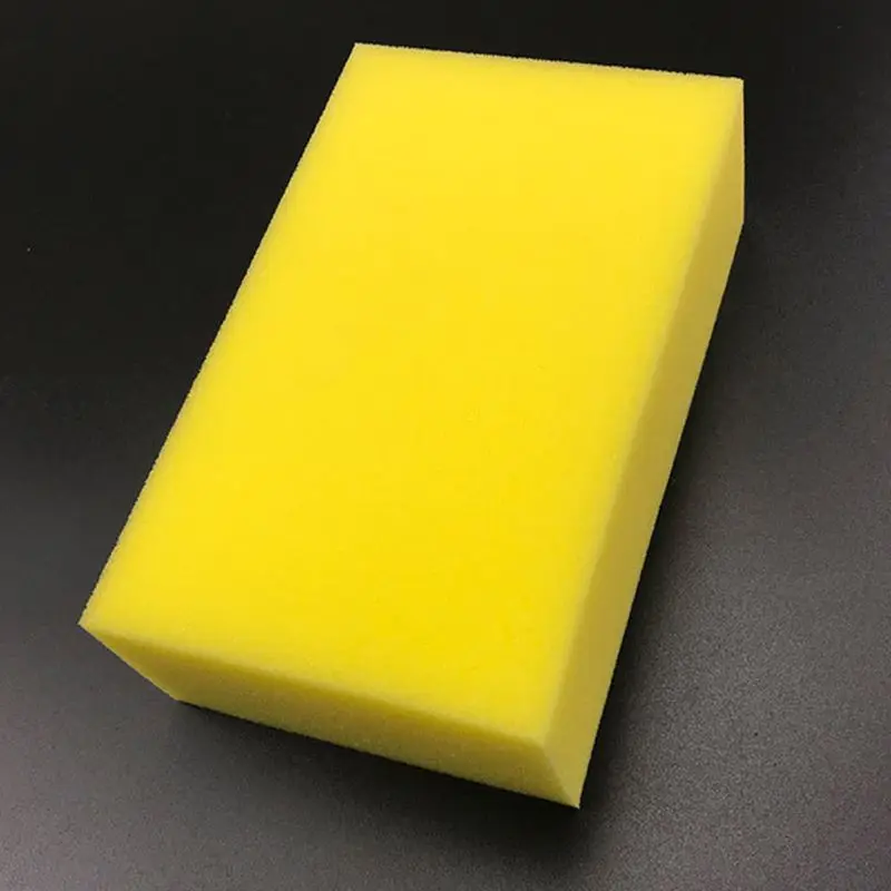 Quadrada de Cera de Lavagem de Carro Ferramenta de Limpeza Amarelo Esponja Extra Macio Tamanho Grande Celulose Super Absorvente Multi-uso 5 Pçs Mod. 320484 5 de lavagem de carro extra macio tamanho
