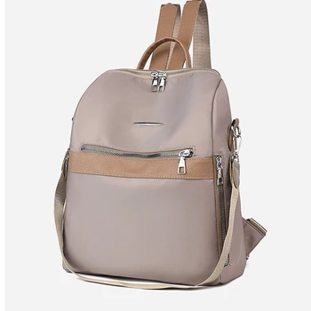 

Women Backpack Cloth Casual Ladies School Bag Lightweight New Female Multifunctional Backpack Daily Travel Bags Khaki