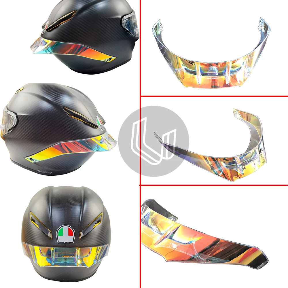 7-color Helmet Spoiler Motorcycle Accessories Suitable For Agv Pista Gp R  Gp Rr - Helmets - AliExpress