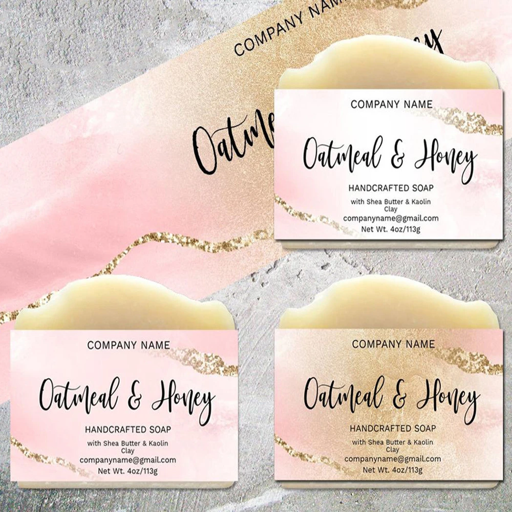 Custom shop name Soap Label Template Soap Labels Watercolors Label Design Label Template Small shop use Size: 2 x 10 inches