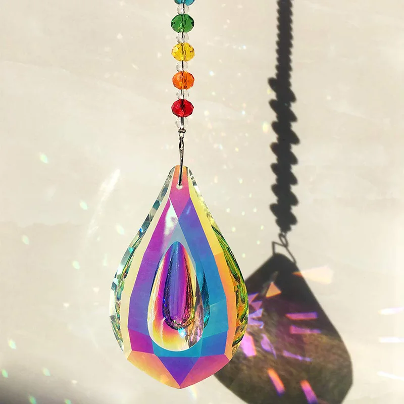 

Sun Catcher Feng Shui Crystals Window Large Ab Drop Prism Home Decoration