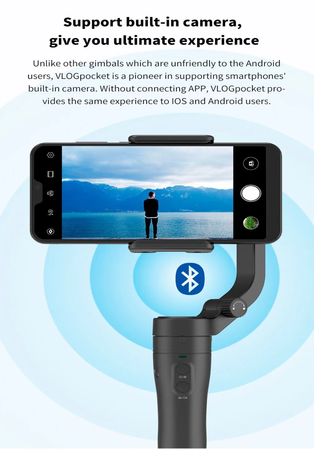 Feiyu Vlog Pocket Handheld Phone Gimbal Smartphone Stabilizer for iPhone 11/11 Pro/Samsung/Huawei Pk smooth 4 DJI Osmo mobile 3