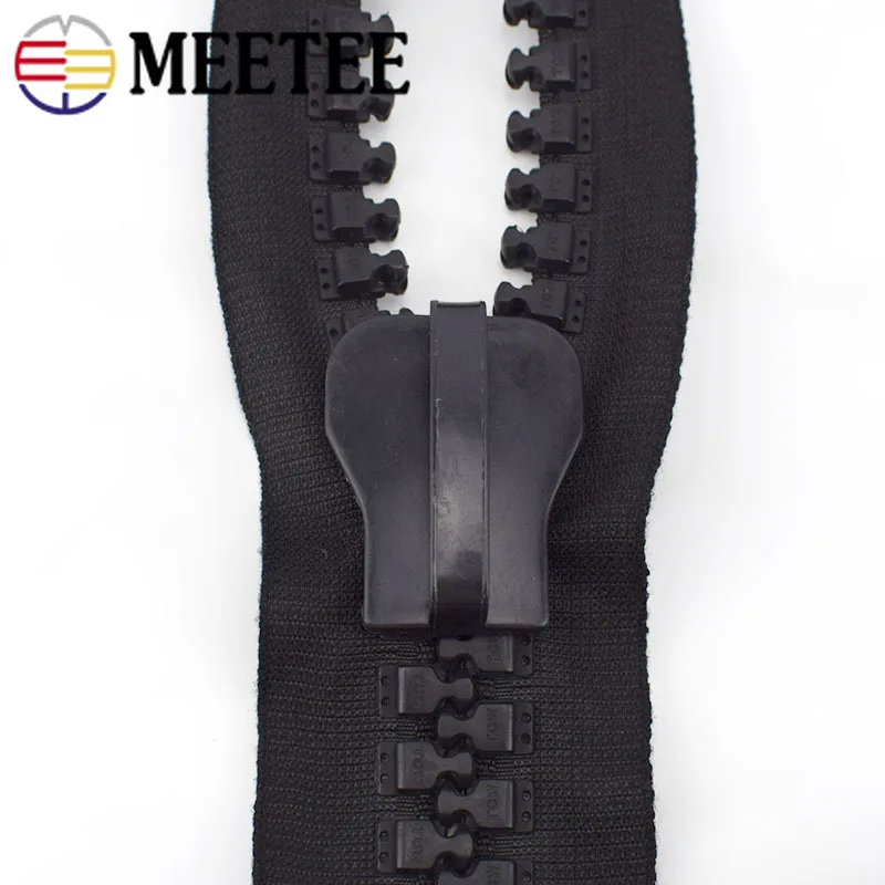 Meetee 1/2M 30 # полимерная застежка молния с слайдером Экстра широкая наружная сумка
