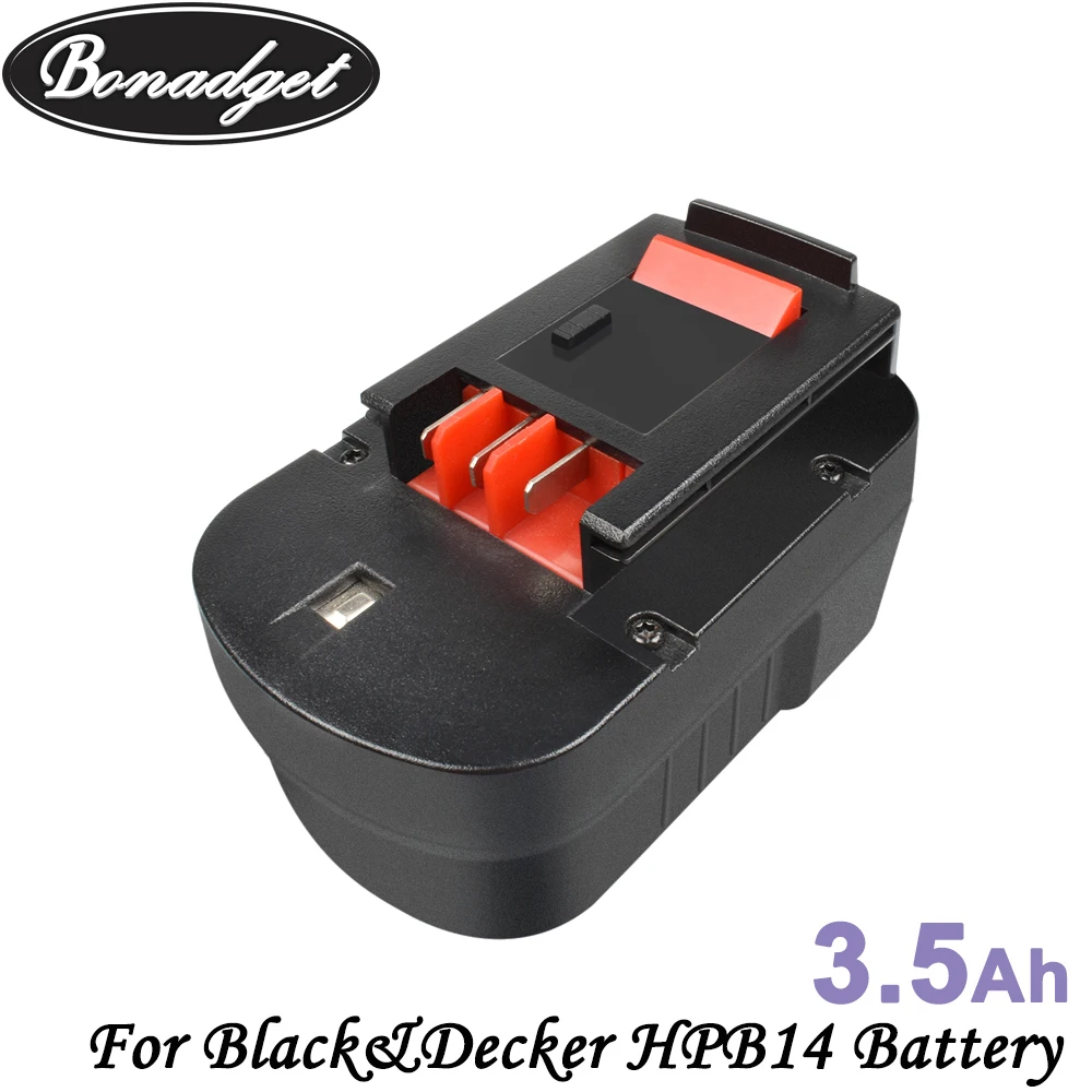 Сменная батарея Bonadget 3500mA для Black Decker 14 4 V H Mi MH A144EX A14F A1714 B 8316 BD1444L BPT1048 HPB14 FS140BX