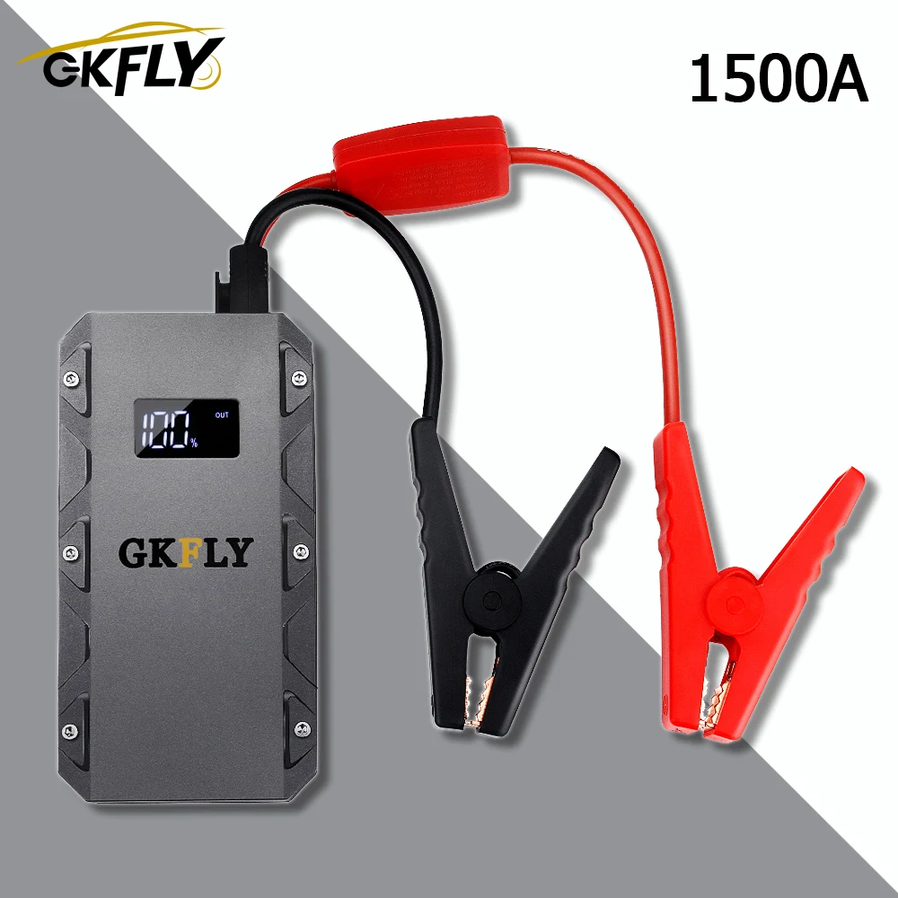 GKFLY 1500A автомобильный стартер портативный 20000mAG 12V пусковое устройство бензиновое