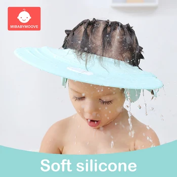 

Baby Shampoo Cap Silicone Kids Wash Hair Shower Bath Visor Hats Adjustable Shield Waterproof Ear Protection Eye Children Hats