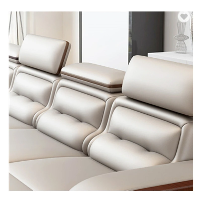 Многофункциональная модная новая модель угловой местный диван из натуральной кожи мебель для гостиной