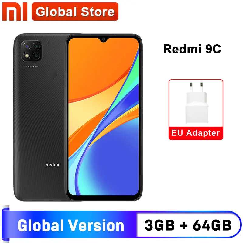 Gris Xiaomi Redmi 9C NFC-Smartphone con Pantalla HD+ de 6.53 DotDrop Ver.Espa/ñola 3GB+64GB, Triple c/ámara trasera de 13MP con IA, MediaTek Helio G35, Bater/ía de 5000 mAh, 10 W de carga r/ápida