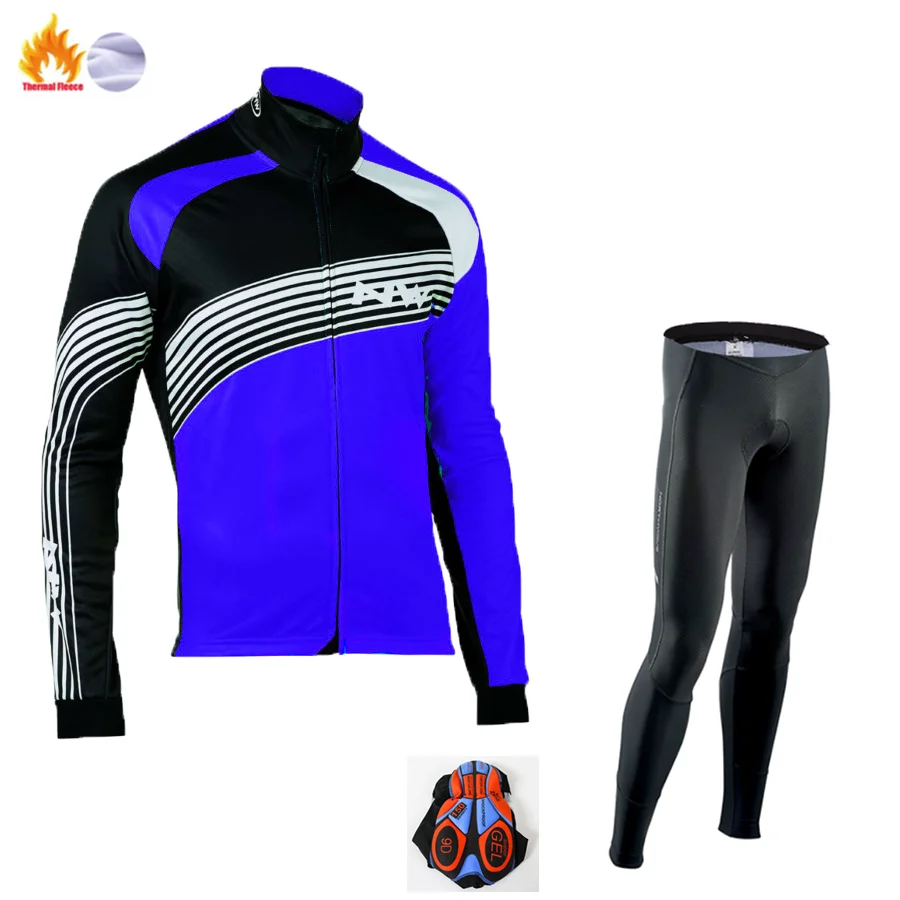 Winter Jersey Suit NW зимний теплый флисовый комплект для велоспорта, термальная одежда для велоспорта, одежда для велоспорта Mtb, одежда для велоспорта, Ropa Ciclismo - Цвет: Winter Jersey Suit