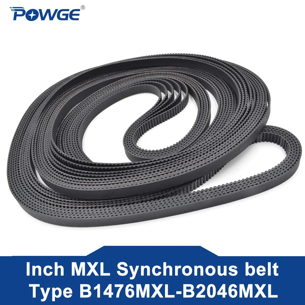 

POWGE Inch Trapezoid MXL Synchronous Timing belt B1476/B1516/B1520/B2044/B2046 Width 6.4/9.4mm B1476MXL B1520MXL B2046MXL