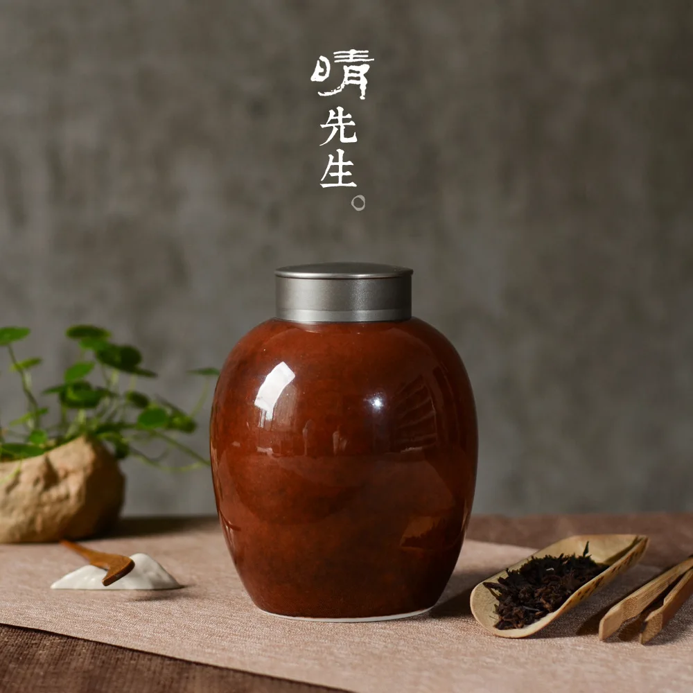 

Tuba Tin Cover Seal Up Tea Pot Jindezhen Ceramics Full Manual Dragon Red Tea Pot Kung Fu Tea Have Tea Storehouse