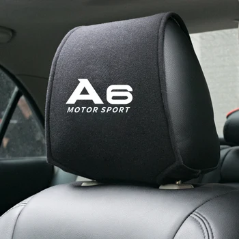 

1PCS Car accessories embroidery logo Car seat headrest cover for Audi A6 A7 A8 Q3 Q5 Q7 S8 TT Car Emblems
