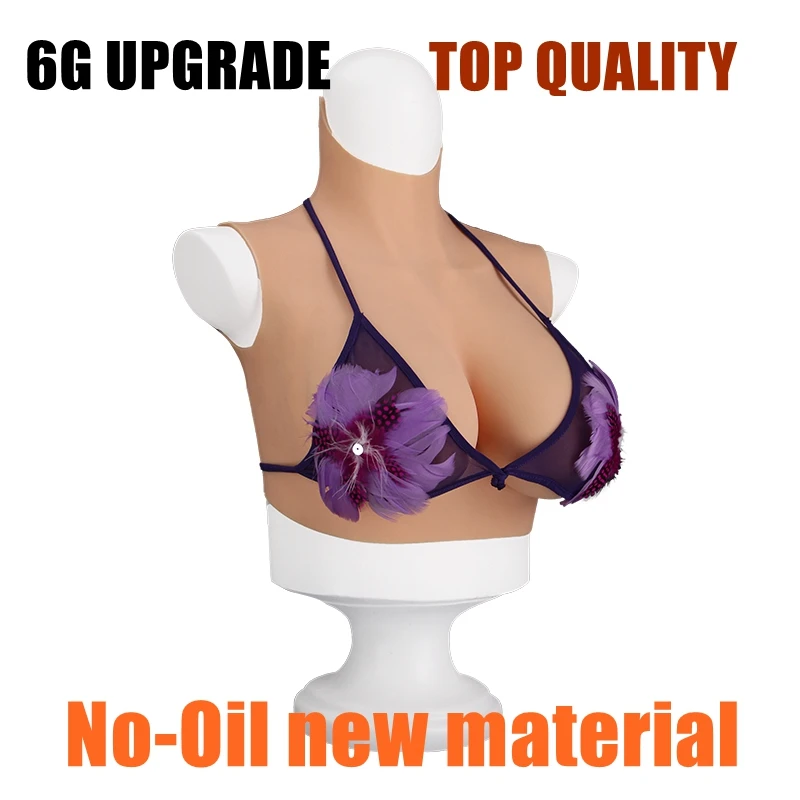 

Модификация 6 г Новый Высокий воротник искусственный шейный искусственный грудь Реалистичная силиконовая форма для груди Трансвестит Drag Queen