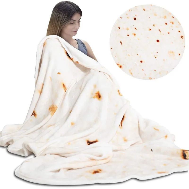 Кукурузное тортильское одеяло Pita Lavash покрывало Фланелевое флисовое для дивана