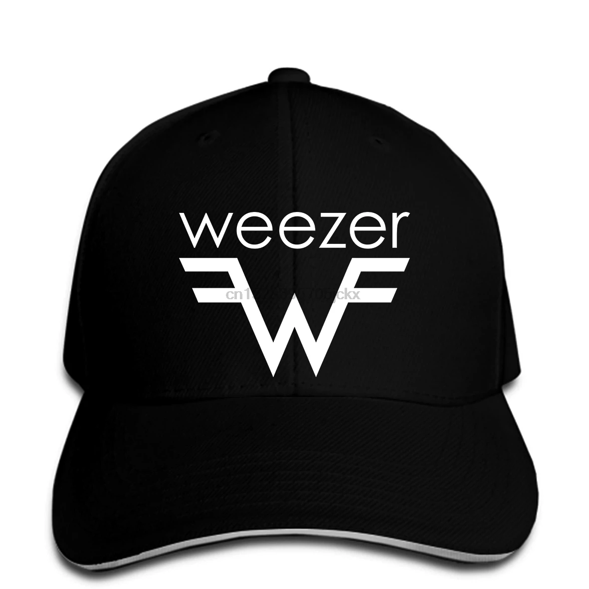 Бейсболка Weezer мужская с логотипом рок-группы черная бейсболка весна-лето |