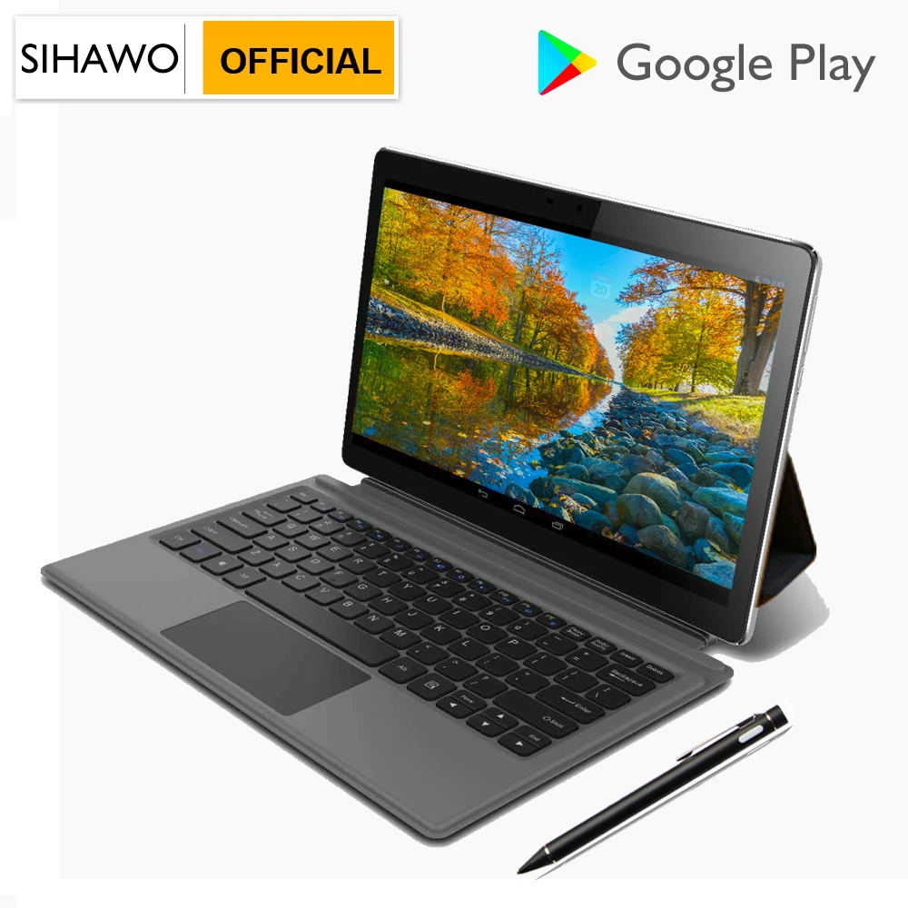 Kaufen SIHAWO 11,6 zoll MTK 6797X27 10 Core Android 8.0 Tablet PC 8GB RAM 128GB ROM Dual Kameras 4G LTE Google Markt FM 2 in 1 Tabletten
