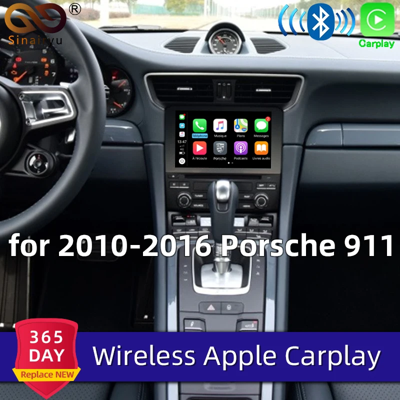 Sinairyu OEM беспроводной Apple CarPlay для Porsche PCM 3 1 2010-2016 Cayenne Macan Cayman Boxster 911 Android Авто Зеркало