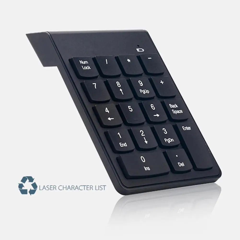 2 4G Беспроводная мини цифровая клавиатура 18 клавиш USB цифра коврик мышь для